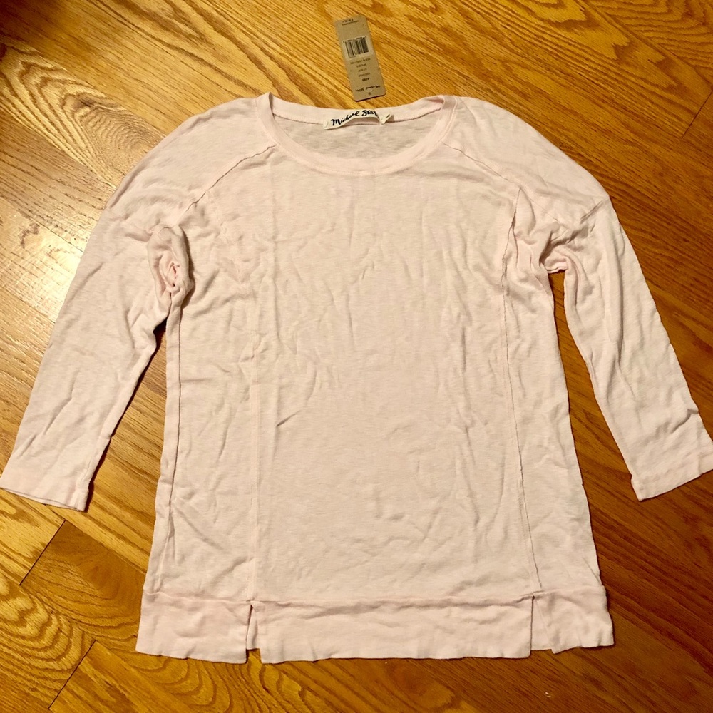 NWT Michael Stars 3/4 Sleeve knit tee